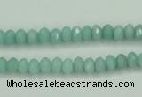 CAM143 15.5 inches 4*6mm faceted rondelle amazonite gemstone beads