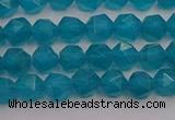 CAM1431 15.5 inches 6mm faceted nuggets dyed amazonite gemstone beads