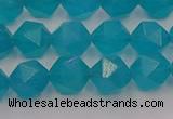 CAM1432 15.5 inches 8mm faceted nuggets dyed amazonite gemstone beads