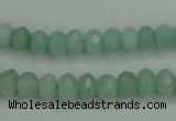 CAM144 15.5 inches 5*8mm faceted rondelle amazonite gemstone beads