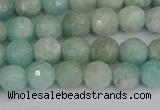 CAM1451 15.5 inches 6mm faceted round amazonite gemstone beads