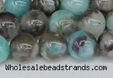 CAM1483 15.5 inches 10mm round Madagascar black amazonite beads