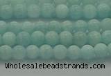 CAM1500 15.5 inches 4mm round natural peru amazonite beads