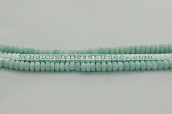 CAM1531 15.5 inches 4*6mm rondelle natural peru amazonite beads