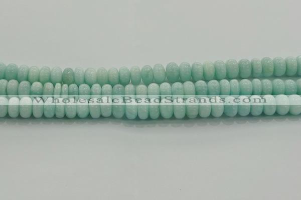 CAM1533 15.5 inches 6*10mm rondelle natural peru amazonite beads