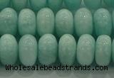 CAM1534 15.5 inches 7*12mm rondelle natural peru amazonite beads