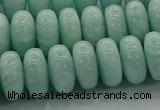 CAM1535 15.5 inches 8*14mm rondelle natural peru amazonite beads