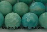 CAM1567 15.5 inches 18mm faceted round Russian amazonite beads