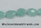 CAM157 15.5 inches 10*14mm faceted teardrop amazonite gemstone beads