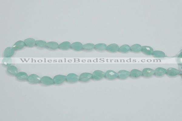 CAM157 15.5 inches 10*14mm faceted teardrop amazonite gemstone beads