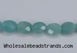 CAM158 15.5 inches 8*10mm faceted oval amazonite gemstone beads