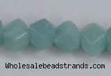 CAM160 15.5 inches 13*16mm faceted nugget amazonite gemstone beads