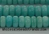 CAM1602 15.5 inches 5*8mm rondelle natural peru amazonite beads