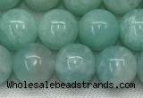 CAM1687 15.5 inches 8mm round natural amazonite beads wholesale