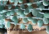 CAM1697 Top drilled 10*14mm faceted briolette amazonite beads