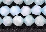 CAM1705 15.5 inches 6mm faceted nuggets amazonite gemstone beads