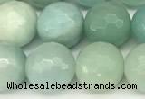 CAM1771 15 inches 8mm faceted round amazonite beads