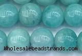 CAM1781 15 inches 8mm - 9mm round amazonite gemstone beads