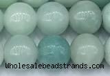 CAM1787 15 inches 8mm round amazonite beads, 2mm hole