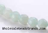 CAM27 faceted round natural amazonite 8mm stone beads Wholesale