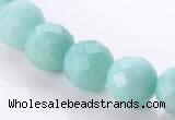 CAM29 natural amazonite faceted round 12mm stone beads Wholesale