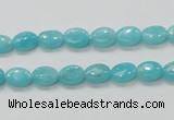 CAM302 15.5 inches 6*8mm oval natural peru amazonite beads wholesale