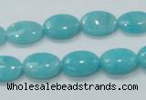 CAM304 15.5 inches 10*14mm oval natural peru amazonite beads wholesale