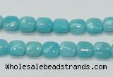 CAM305 15.5 inches 8*8mm square natural peru amazonite beads wholesale