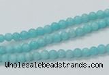 CAM307 15.5 inches 4mm round natural peru amazonite beads wholesale