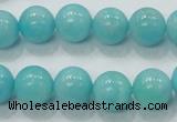 CAM309 15.5 inches 12mm round natural peru amazonite beads wholesale