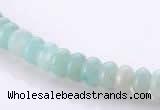 CAM31 4*6mm rondelle natural amazonite gemstone beads Wholesale