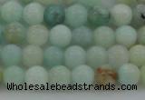 CAM321 15.5 inches 6mm round natural peru amazonite beads