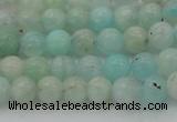 CAM331 15.5 inches 6mm round natural peru amazonite beads