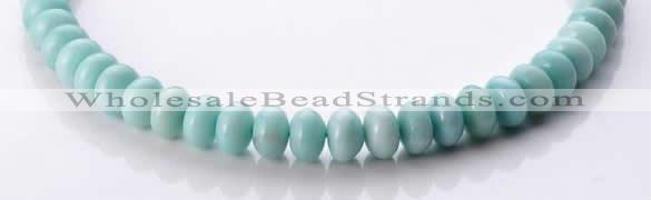 CAM35 natural amazonite 8*12mm rondelle gemstone beads Wholesale