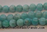 CAM352 15.5 inches 8mm round natural peru amazonite beads wholesale