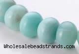 CAM36 10*14mm natural amazonite rondelle beads Wholesale