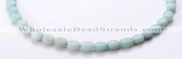 CAM37 5*7mm natural amazonite flat oval gemstone beads Wholesale