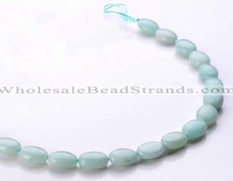 CAM39 natural amazonite 10*14mm flat oval beads Wholesale