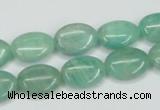 CAM407 15.5 inches 10*14mm oval natural russian amazonite beads