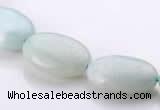 CAM41 13*18mm flat oval natural amazonite beads Wholesale