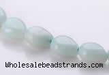 CAM44 8*10mm natural amazonite flat teardrop beads Wholesale