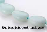 CAM47 flat teardrop natural amazonite 12*16mm beads Wholesale