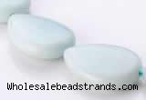 CAM51 natural amazonite 18*25mm flat teardrop beads Wholesale