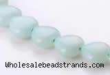 CAM53 10*10mm heart natural amazonite gemstone beads Wholesale