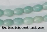 CAM602 15.5 inches 8*11mm rice Chinese amazonite gemstone beads