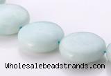 CAM61 coin natural amazonite 18mm gemstone beads Wholesale