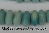 CAM615 15.5 inches 8*18mm faceted rondelle Chinese amazonite beads