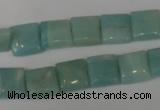 CAM624 15.5 inches 10*10mm square Chinese amazonite gemstone beads