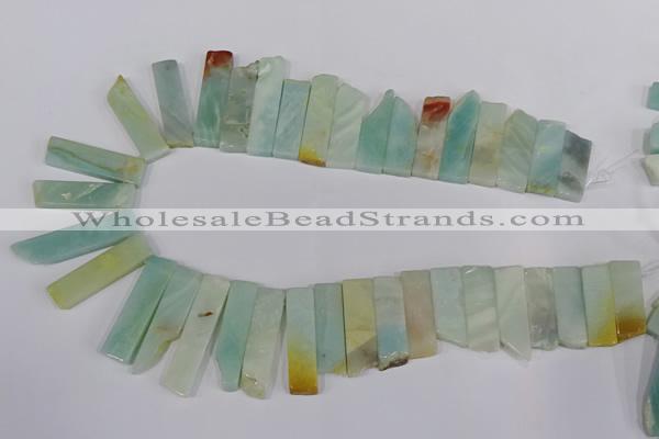 CAM642 Top drilled 9*15mm - 10*45mm sticks Chinese amazonite beads