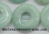 CAM654 15.5 inches 31mm donut amazonite beads wholesale